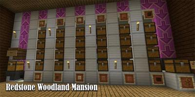 Map Redstone Woodland Mansion Minecraft 截图 1