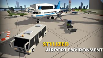 Toon Plane Landing Simulator imagem de tela 2