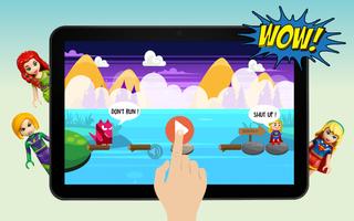 Girl Jumping legO Blocky Super Game frEE ポスター