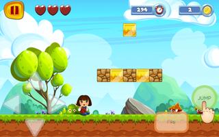 Super dorA World Explorer Sandy Game تصوير الشاشة 1