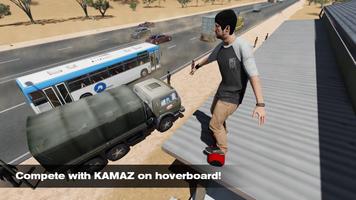 Racing Hoverboard vs Kamaz Poster