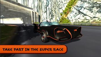 Racing Super Heroes Batmobile Plakat