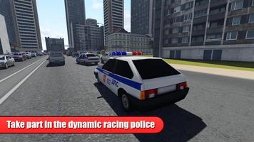 Racing on Lada Vaz Police 3D Affiche