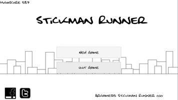 Poster Stickman Runner