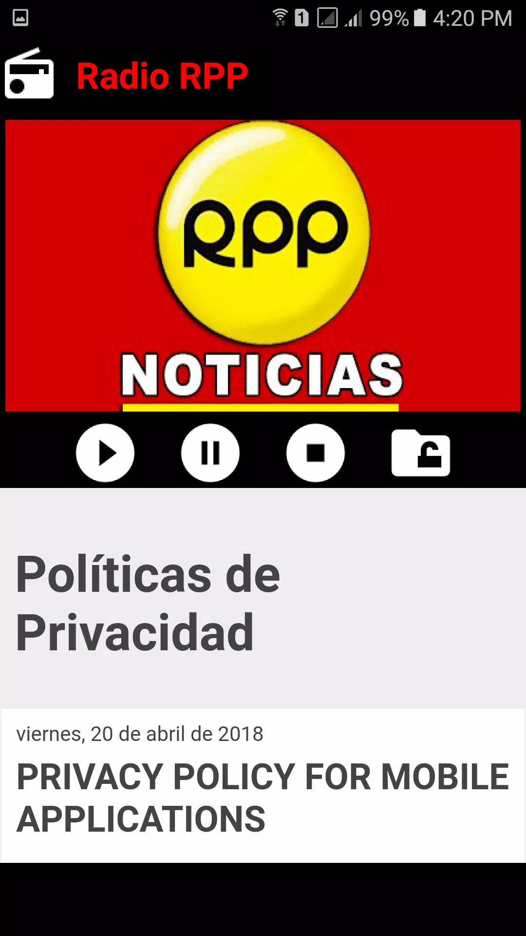 Radio Programas de Perú - radio rpp noticias APK للاندرويد تنزيل