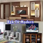 Modern TV shelf icône