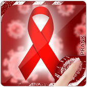 Finger Home HIV Test Prank Zeichen