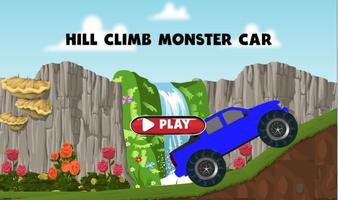 Hill Climb Monster Car Racing Cartaz