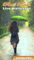 Rain Live Wallpaper with Sounds ☔ Drops on Screen پوسٹر