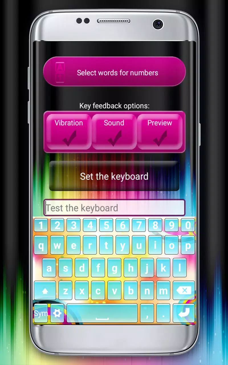 ألوان قوس قزح لوحة المفاتيح APK للاندرويد تنزيل