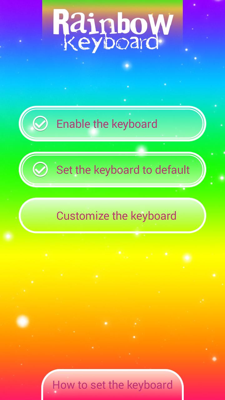 Rainbow Keyboard Theme for Android - APK Download