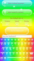 Rainbow Keyboard Theme plakat