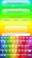 Rainbow Keyboard Theme اسکرین شاٹ 1