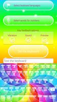 Rainbow Keyboard Theme ảnh chụp màn hình 2