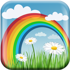 Rainbow Live Wallpaper HD icône
