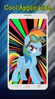 Rainbow Pony Wallpaper captura de pantalla 3