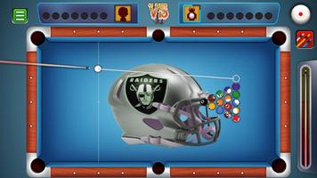 Billiards Raiders Oakland Theme imagem de tela 1