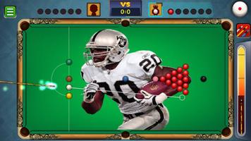 Billiards Raiders Oakland Theme capture d'écran 2