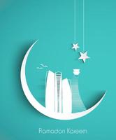 Ramadan Mubarak Card Affiche