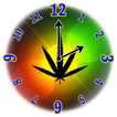 Rasta Weed Clock Widget