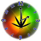 Rasta Weed Clock Widget biểu tượng