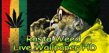 Rasta Marijuana Fondo Animado