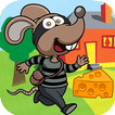Rat thief running Cheese