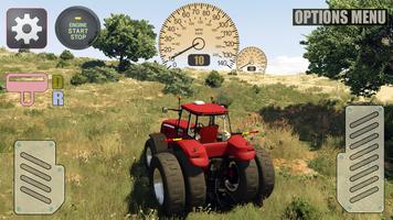 Realistic Farm Tractor Driving Simulator Affiche