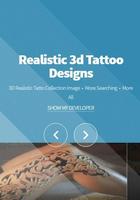 Projetos realísticos do tatuag Cartaz