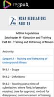 MSHA Part 48 Affiche