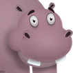 Hippo in a crazy race