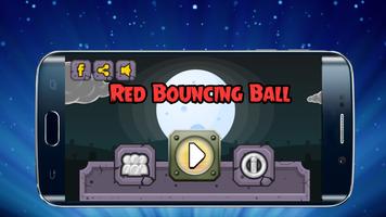 Red bouncing ball-poster