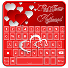 Red Hearts Keyboard ♥ ikona