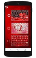 Red Hearts Keyboard ♥ Ekran Görüntüsü 1