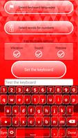 Red Keyboard Skins ポスター