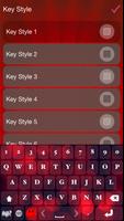 Red Keyboard Theme With Emoji screenshot 2