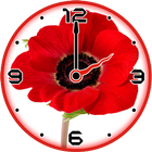 Red Poppy Clock icon