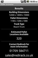 Redirack Pallet Estimator screenshot 1