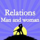 Relations man and woman icône