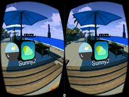 Relax Beach Toon VR Cardboard スクリーンショット 1