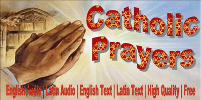 Catholic Prayers English Latin โปสเตอร์