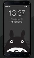 Kawaii Totoro Cute Anime Ghibli Arts Lock Screen Affiche