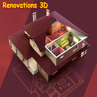 Renovations 3D ikon