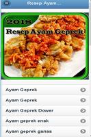 Resep Ayam Geprek plakat