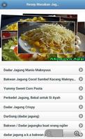 Resep Masakan Jagung capture d'écran 1