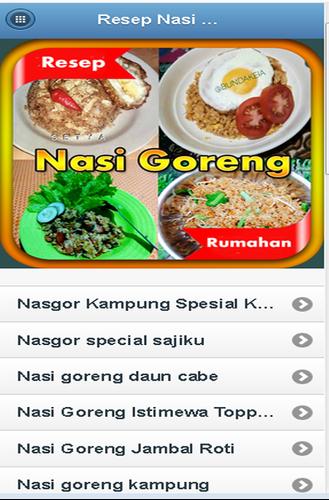 Resep Nasi Goreng Rumahan For Android Apk Download