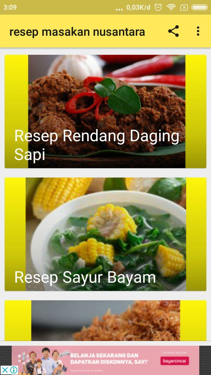 Poster Makanan Nusantara : Buku Resep Masakan Nusantara ...