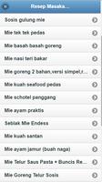 Resep Masakan Mie screenshot 1