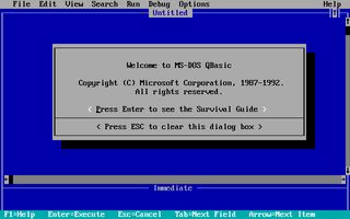 QBasic Compiler Affiche