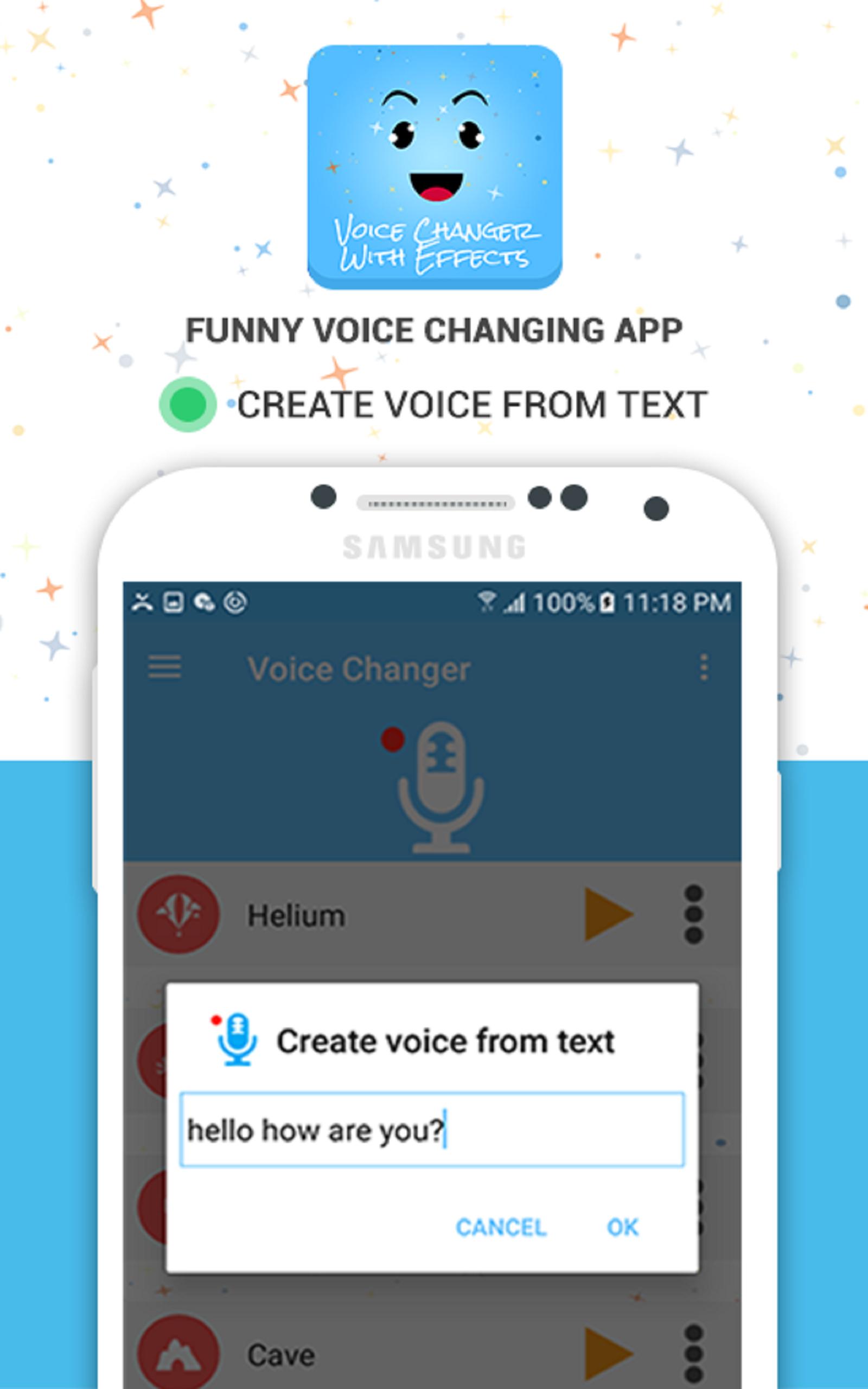 Voice создать. Voice Changer. Fun приложение. Voice Changer app. Voice Changer hello.